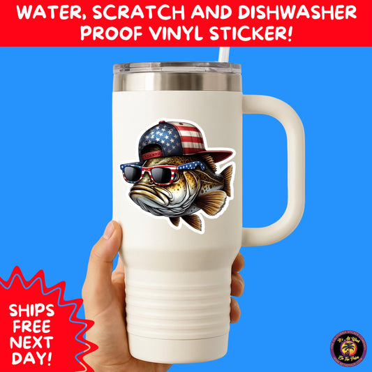 4TH OF JULY | Sticker Pack Independence Day Vinyl Decals, USA Flag, Fireworks, Red White Blue Summer Holiday Patriotic Sticker Set