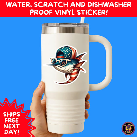 4TH OF JULY | Sticker Pack Independence Day Vinyl Decals, USA Flag, Fireworks, Red White Blue Summer Holiday Patriotic Sticker Set