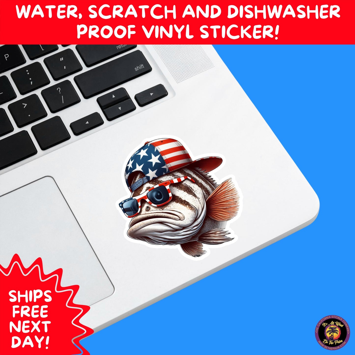 4TH OF JULY | Sticker Pack Independence Day Vinyl Decals, USA Flag, Fireworks, Red White Blue Summer Holiday Patriotic Sticker Set