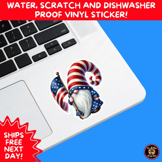 4TH OF JULY | Sticker Pack Independence Day Vinyl Decals, USA Flag, Fireworks, Red White Blue Summer Holiday Patriotic Sticker Set