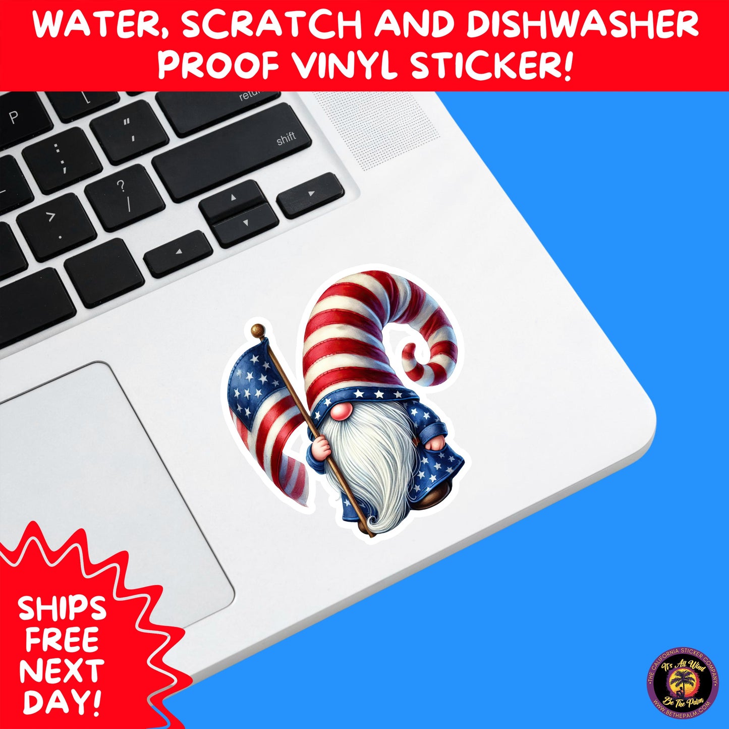4th of july | sticker pack independence day vinyl decals, usa flag, fireworks, red white blue summer holiday patriotic sticker set