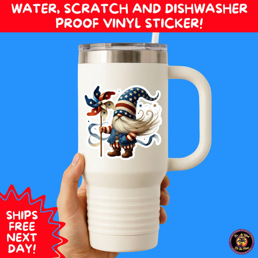 4TH OF JULY | Sticker Pack Independence Day Vinyl Decals, USA Flag, Fireworks, Red White Blue Summer Holiday Patriotic Sticker Set