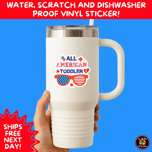 4TH OF JULY | Sticker Pack Independence Day Vinyl Decals, USA Flag, Fireworks, Red White Blue Summer Holiday Patriotic Sticker Set