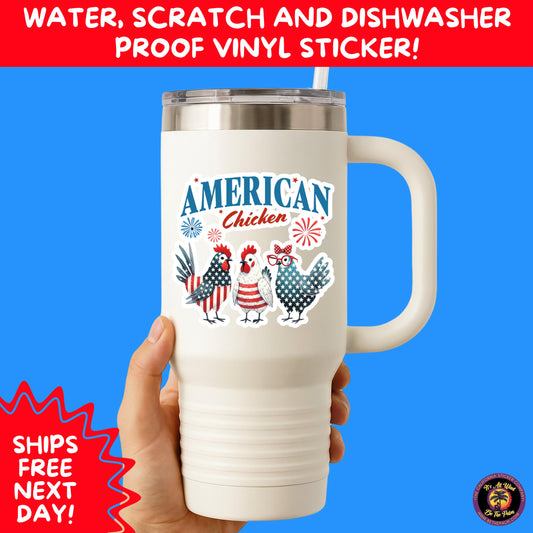 4TH OF JULY | Sticker Pack Independence Day Vinyl Decals, USA Flag, Fireworks, Red White Blue Summer Holiday Patriotic Sticker Set