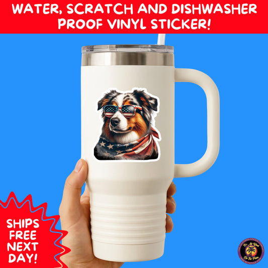 4TH OF JULY | Sticker Pack Independence Day Vinyl Decals, USA Flag, Fireworks, Red White Blue Summer Holiday Patriotic Sticker Set