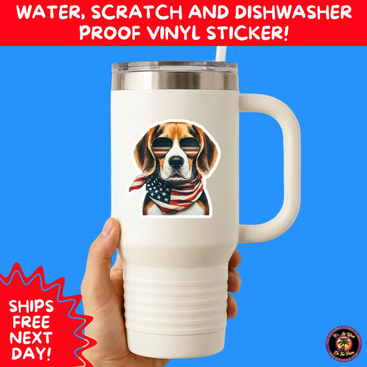 4TH OF JULY | Sticker Pack Independence Day Vinyl Decals, USA Flag, Fireworks, Red White Blue Summer Holiday Patriotic Sticker Set