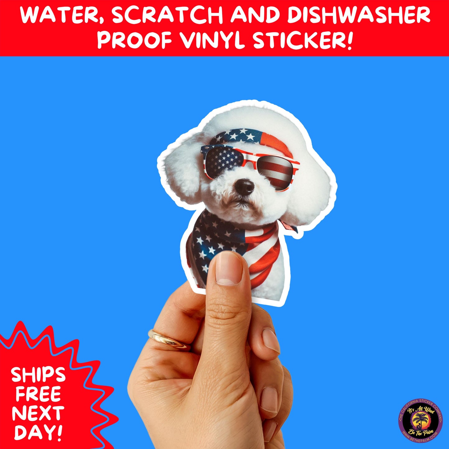 4TH OF JULY | Sticker Pack Independence Day Vinyl Decals, USA Flag, Fireworks, Red White Blue Summer Holiday Patriotic Sticker Set