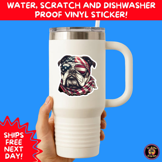 4TH OF JULY | Sticker Pack Independence Day Vinyl Decals, USA Flag, Fireworks, Red White Blue Summer Holiday Patriotic Sticker Set