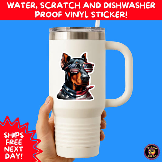 4TH OF JULY | Sticker Pack Independence Day Vinyl Decals, USA Flag, Fireworks, Red White Blue Summer Holiday Patriotic Sticker Set