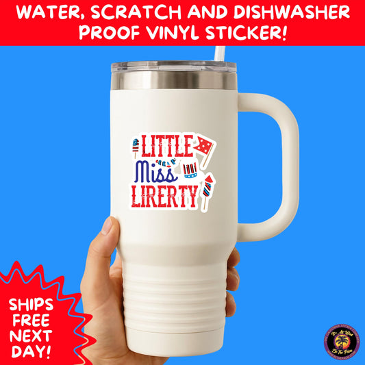 4TH OF JULY | Sticker Pack Independence Day Vinyl Decals, USA Flag, Fireworks, Red White Blue Summer Holiday Patriotic Sticker Set