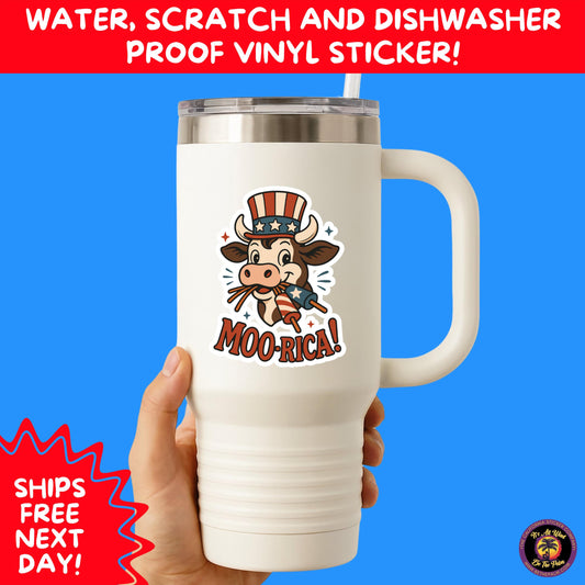 4TH OF JULY | Sticker Pack Independence Day Vinyl Decals, USA Flag, Fireworks, Red White Blue Summer Holiday Patriotic Sticker Set