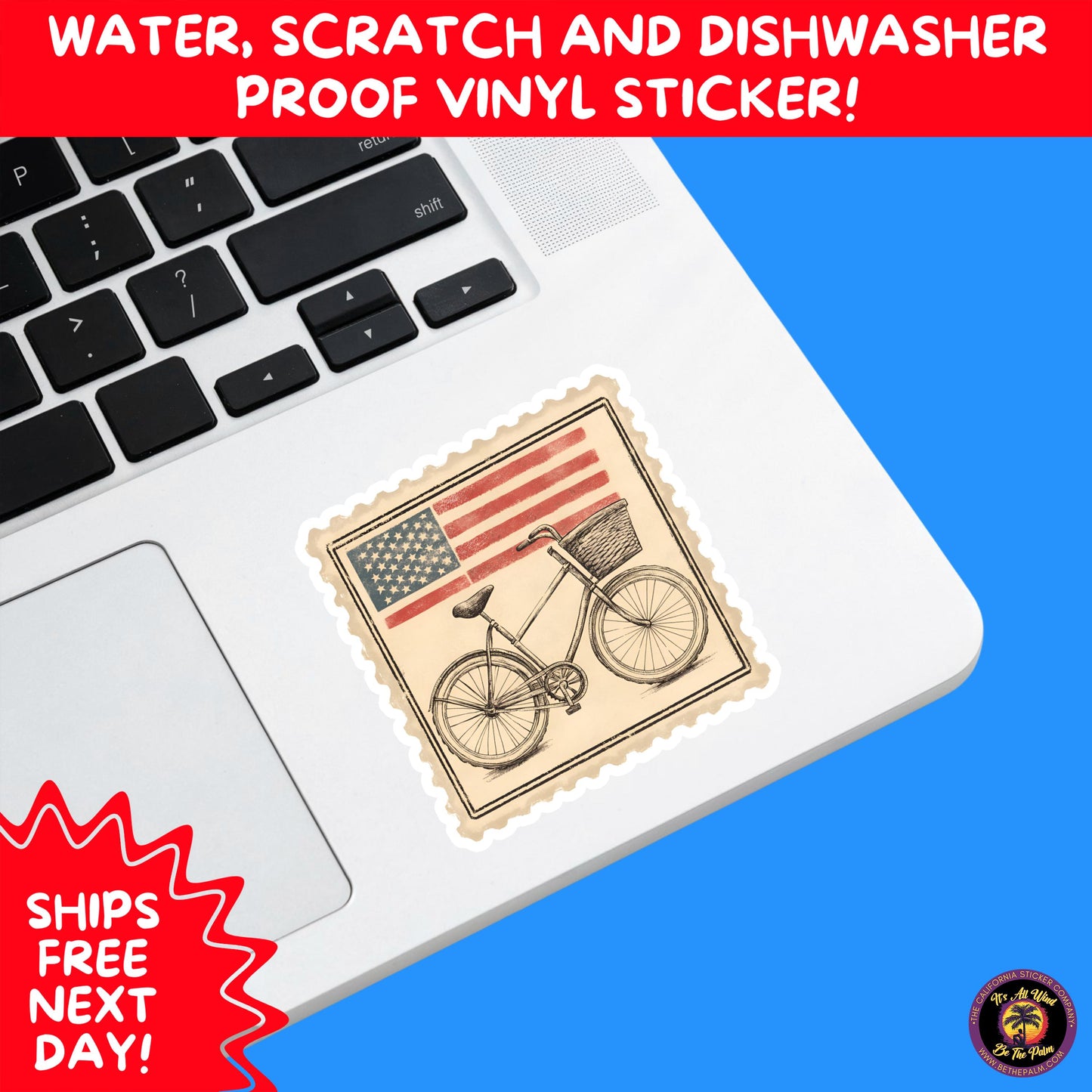 4TH OF JULY | Sticker Pack Independence Day Vinyl Decals, USA Flag, Fireworks, Red White Blue Summer Holiday Patriotic Sticker Set
