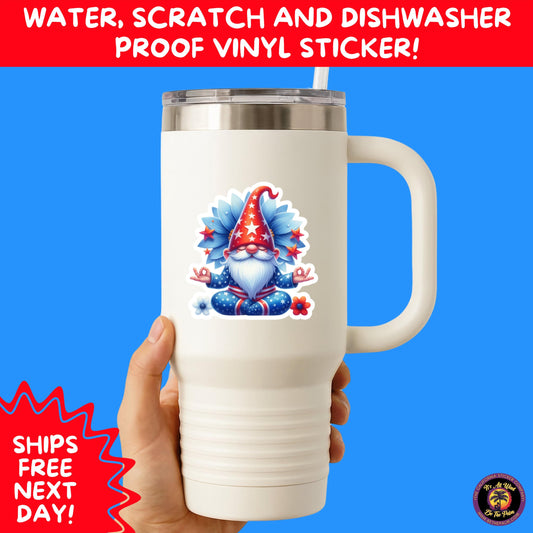 4TH OF JULY | Sticker Pack Independence Day Vinyl Decals, USA Flag, Fireworks, Red White Blue Summer Holiday Patriotic Sticker Set