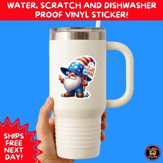 4TH OF JULY | Sticker Pack Independence Day Vinyl Decals, USA Flag, Fireworks, Red White Blue Summer Holiday Patriotic Sticker Set