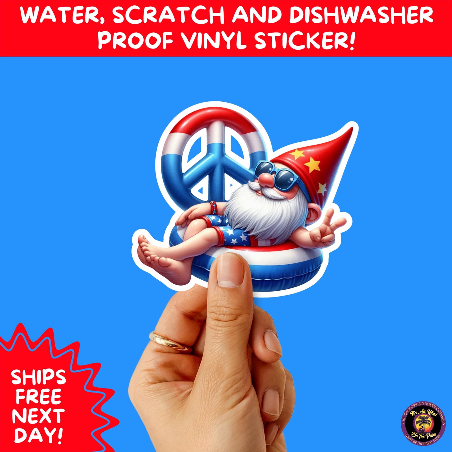 4TH OF JULY | Sticker Pack Independence Day Vinyl Decals, USA Flag, Fireworks, Red White Blue Summer Holiday Patriotic Sticker Set