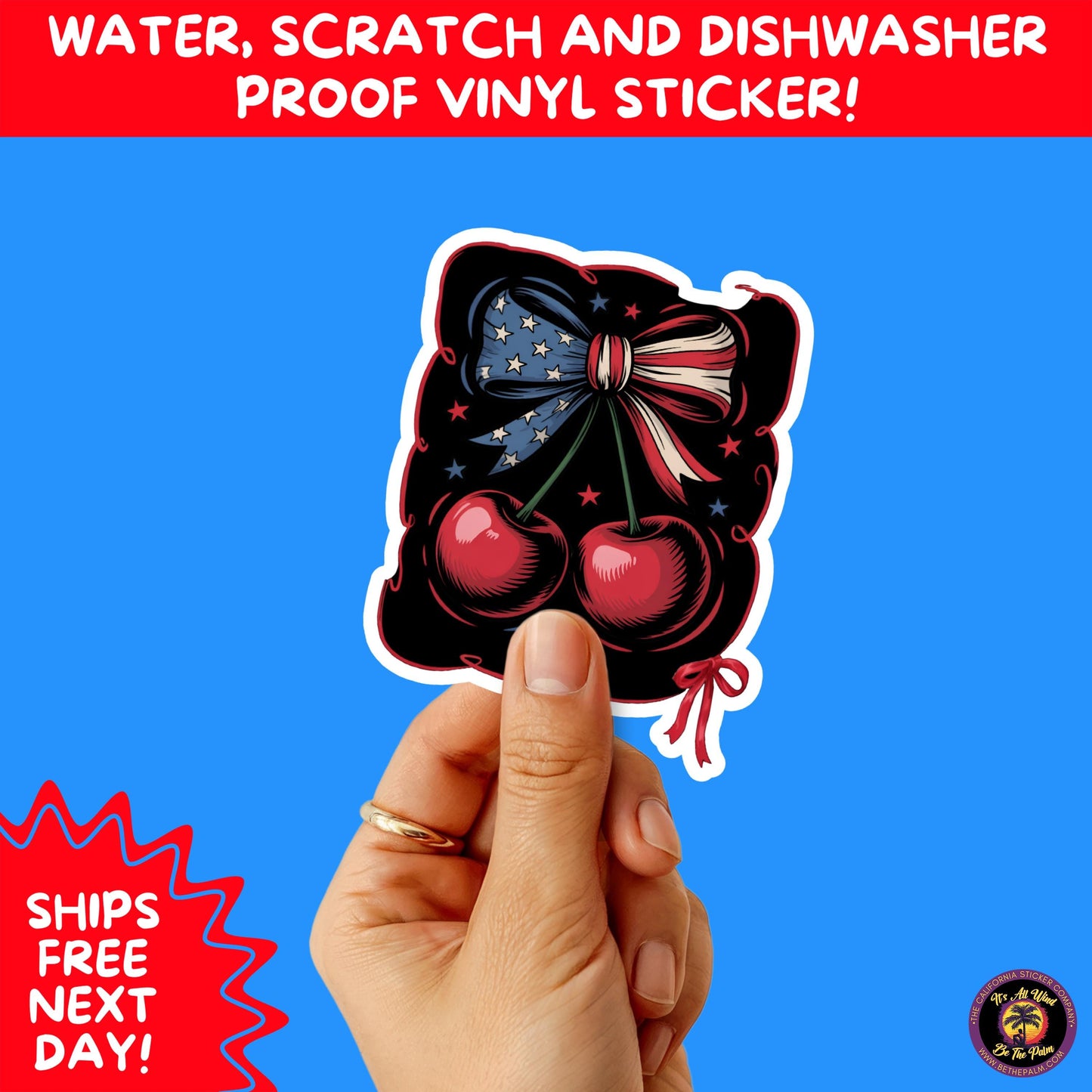 4TH OF JULY | Sticker Pack Independence Day Vinyl Decals, USA Flag, Fireworks, Red White Blue Summer Holiday Patriotic Sticker Set