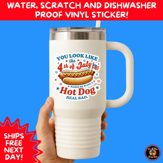 4TH OF JULY | Sticker Pack Independence Day Vinyl Decals, USA Flag, Fireworks, Red White Blue Summer Holiday Patriotic Sticker Set