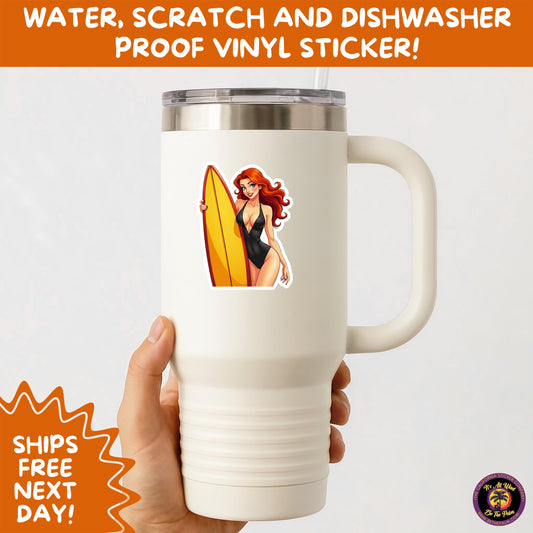 FUN BEACH STICKERS with Bikini Designs, Perfect for Travel Journals, Water Bottles, Tumblers, Laptops, Scrapbooks, and Summer Decor