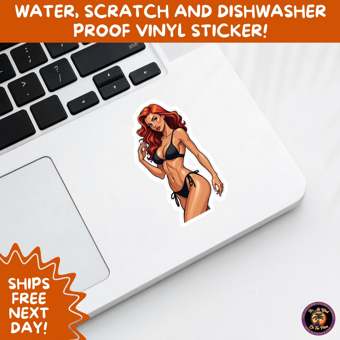 FUN BEACH STICKERS with Bikini Designs, Perfect for Travel Journals, Water Bottles, Tumblers, Laptops, Scrapbooks, and Summer Decor