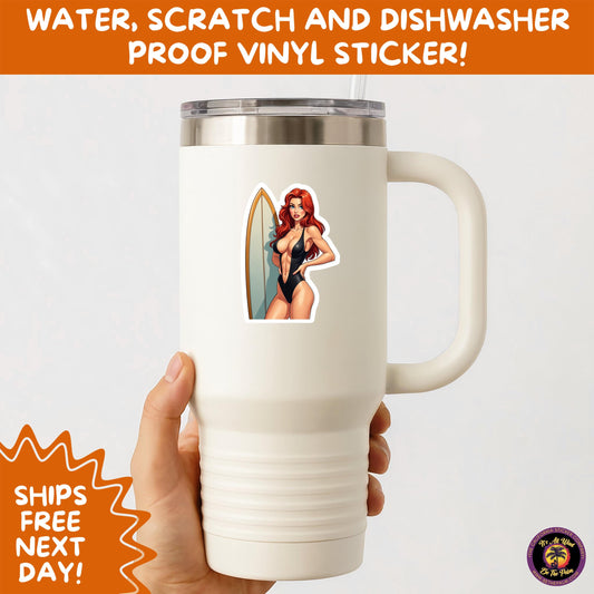 FUN BEACH STICKERS with Bikini Designs, Perfect for Travel Journals, Water Bottles, Tumblers, Laptops, Scrapbooks, and Summer Decor