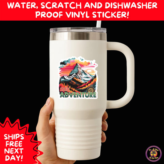 HIKING STICKERS | Set Waterproof Vinyl Decals Ideal for Backpacks Journals Cars Perfect Gift for Trail Walkers Campers and Outdoor Fans