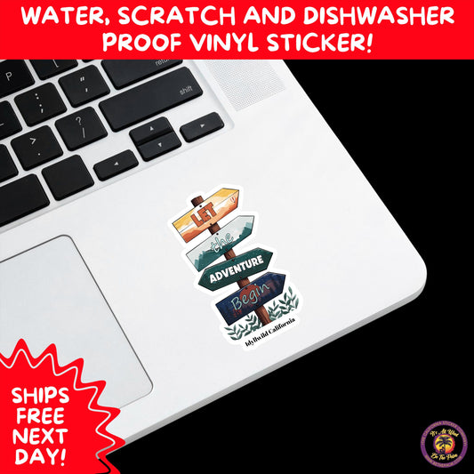 HIKING STICKERS | Set Waterproof Vinyl Decals Ideal for Backpacks Journals Cars Perfect Gift for Trail Walkers Campers and Outdoor Fans