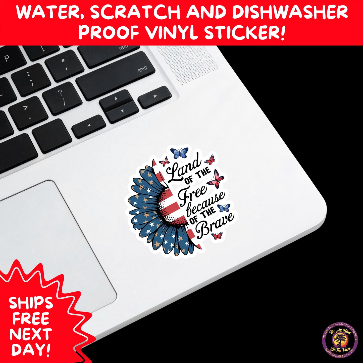 VETERAN STICKERS | Veteran Made Patriotic Vinyl Decals for Military Support, Army Navy Marine Veteran Gifts, American Flag Bumper Sticker