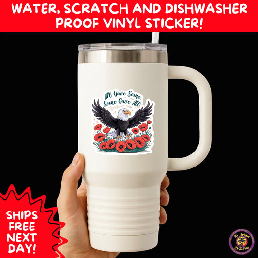 VETERAN STICKERS | Veteran Made Patriotic Vinyl Decals for Military Support, Army Navy Marine Veteran Gifts, American Flag Bumper Sticker