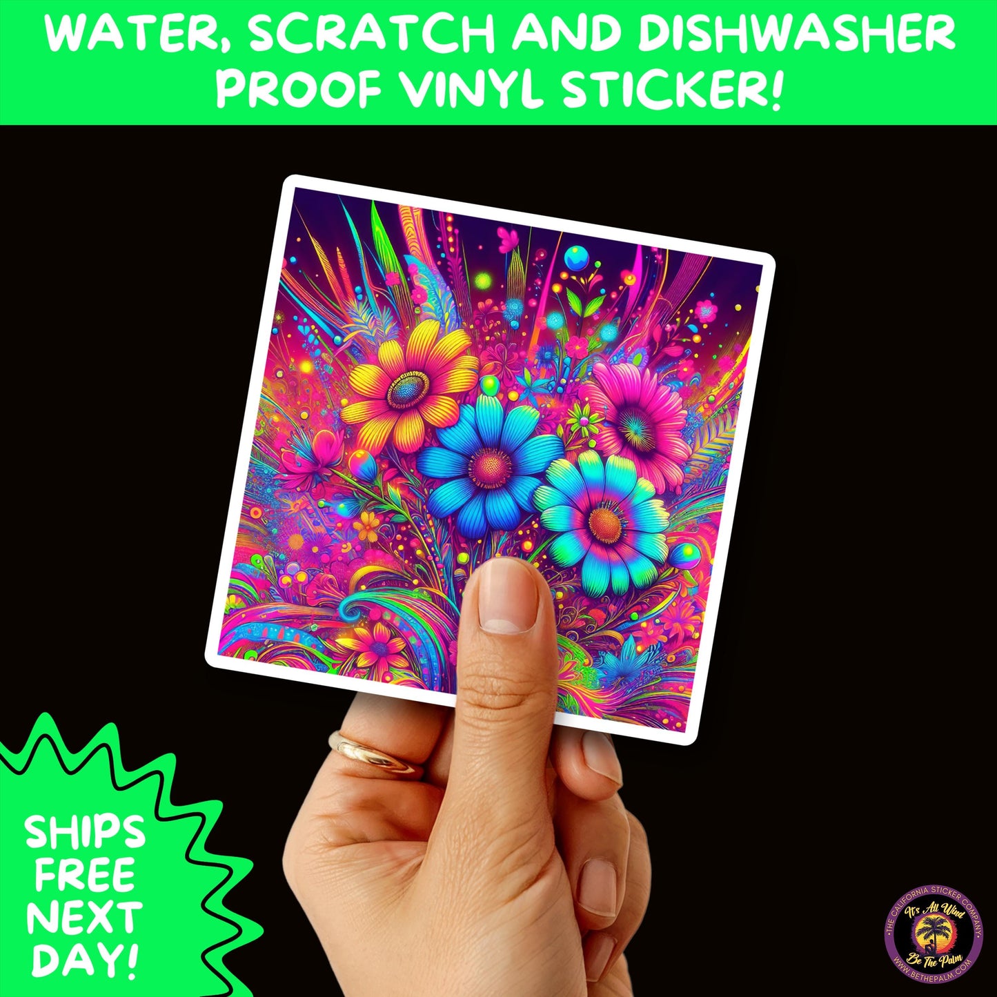 PSYCHEDELIC ART STICKERS | Trippy Groovy Vinyl Decals for Journals, Water Bottles, Laptops, Hippie Aesthetic Stickers for Vibe Lovers