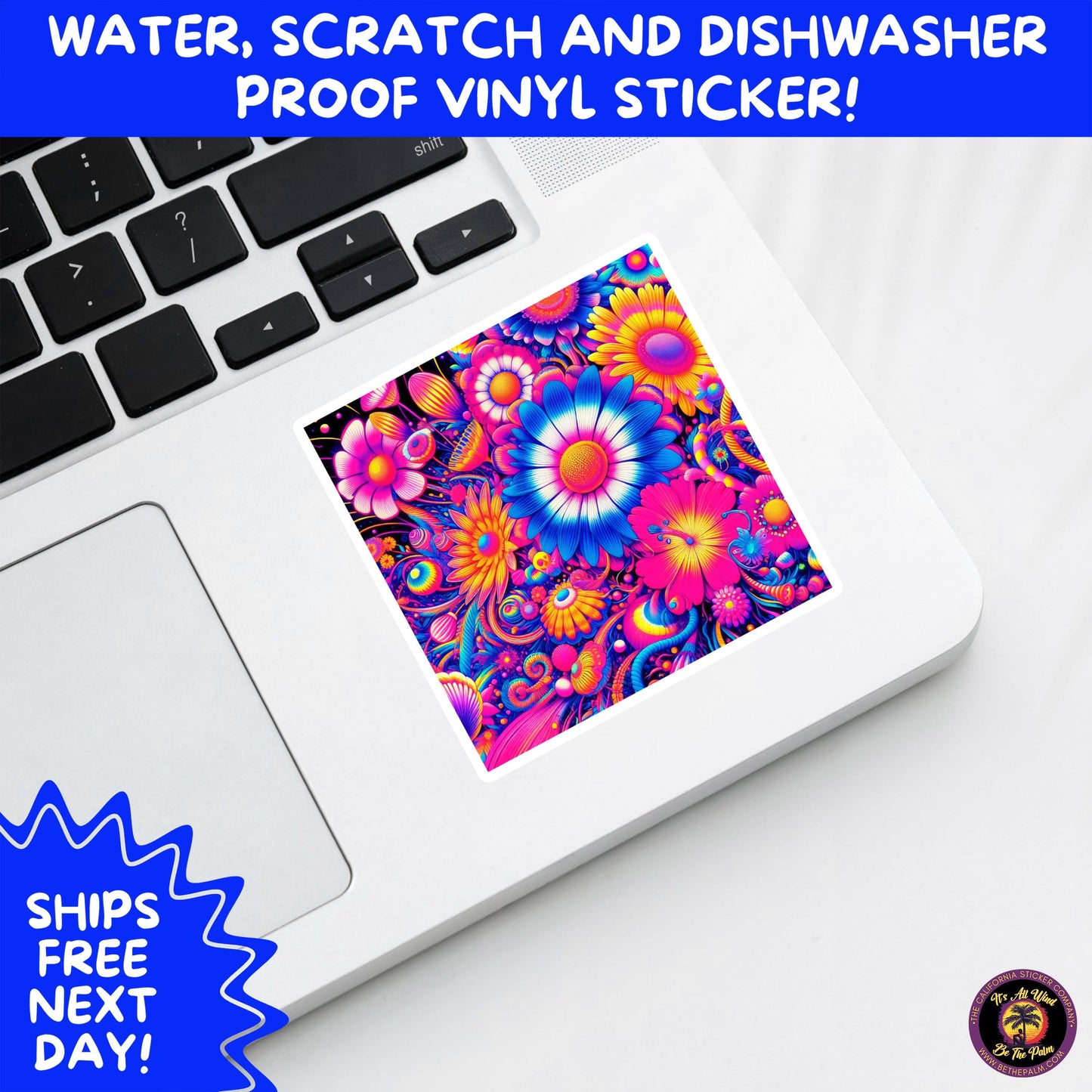 PSYCHEDELIC ART STICKERS | Trippy Groovy Vinyl Decals for Journals, Water Bottles, Laptops, Hippie Aesthetic Stickers for Vibe Lovers