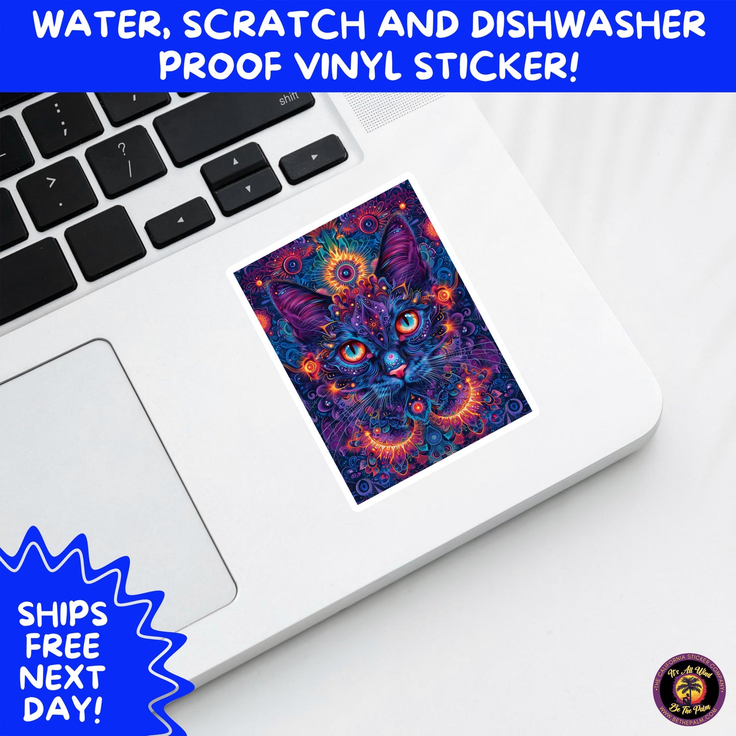 PSYCHEDELIC ART STICKERS | Trippy Groovy Vinyl Decals for Journals, Water Bottles, Laptops, Hippie Aesthetic Stickers for Vibe Lovers