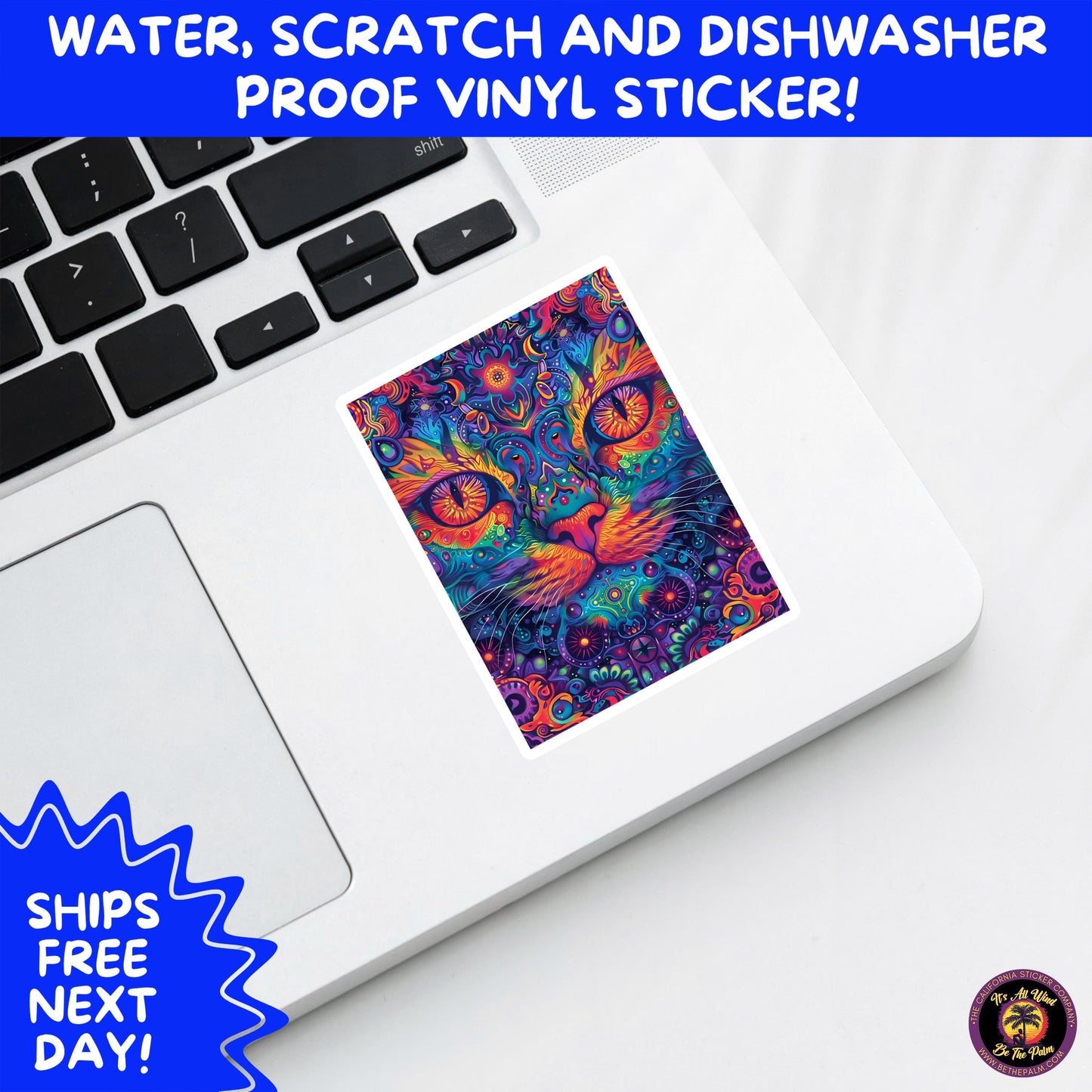 PSYCHEDELIC ART STICKERS | Trippy Groovy Vinyl Decals for Journals, Water Bottles, Laptops, Hippie Aesthetic Stickers for Vibe Lovers