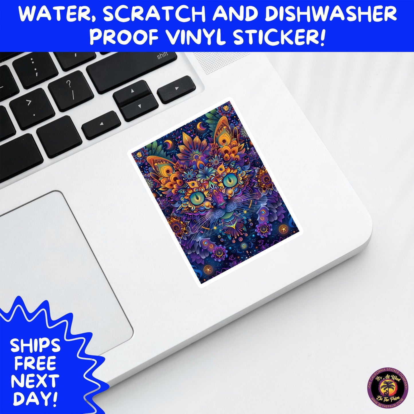 PSYCHEDELIC ART STICKERS | Trippy Groovy Vinyl Decals for Journals, Water Bottles, Laptops, Hippie Aesthetic Stickers for Vibe Lovers