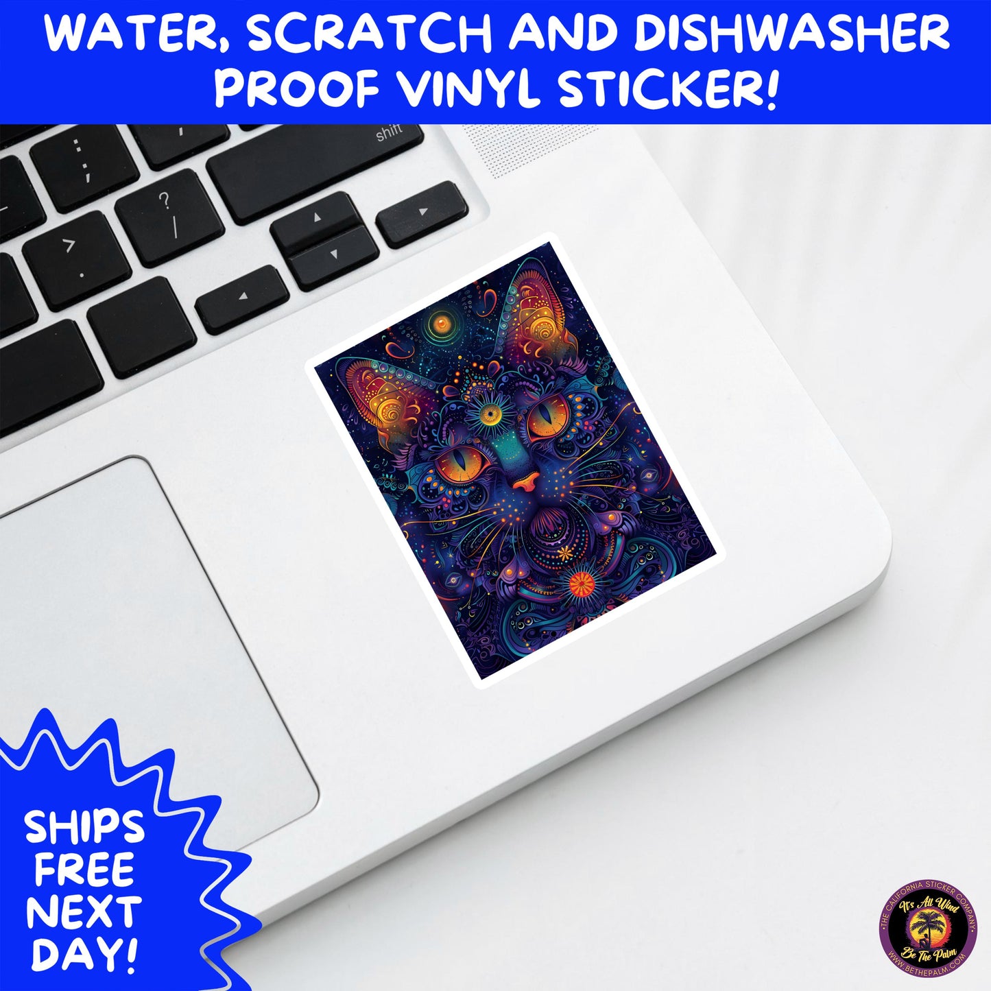 PSYCHEDELIC ART STICKERS | Trippy Groovy Vinyl Decals for Journals, Water Bottles, Laptops, Hippie Aesthetic Stickers for Vibe Lovers