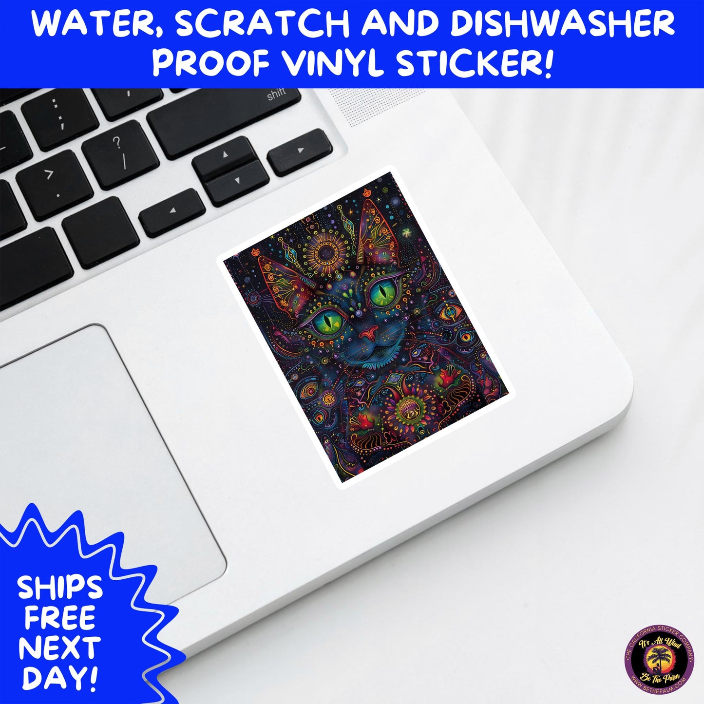 PSYCHEDELIC ART STICKERS | Trippy Groovy Vinyl Decals for Journals, Water Bottles, Laptops, Hippie Aesthetic Stickers for Vibe Lovers