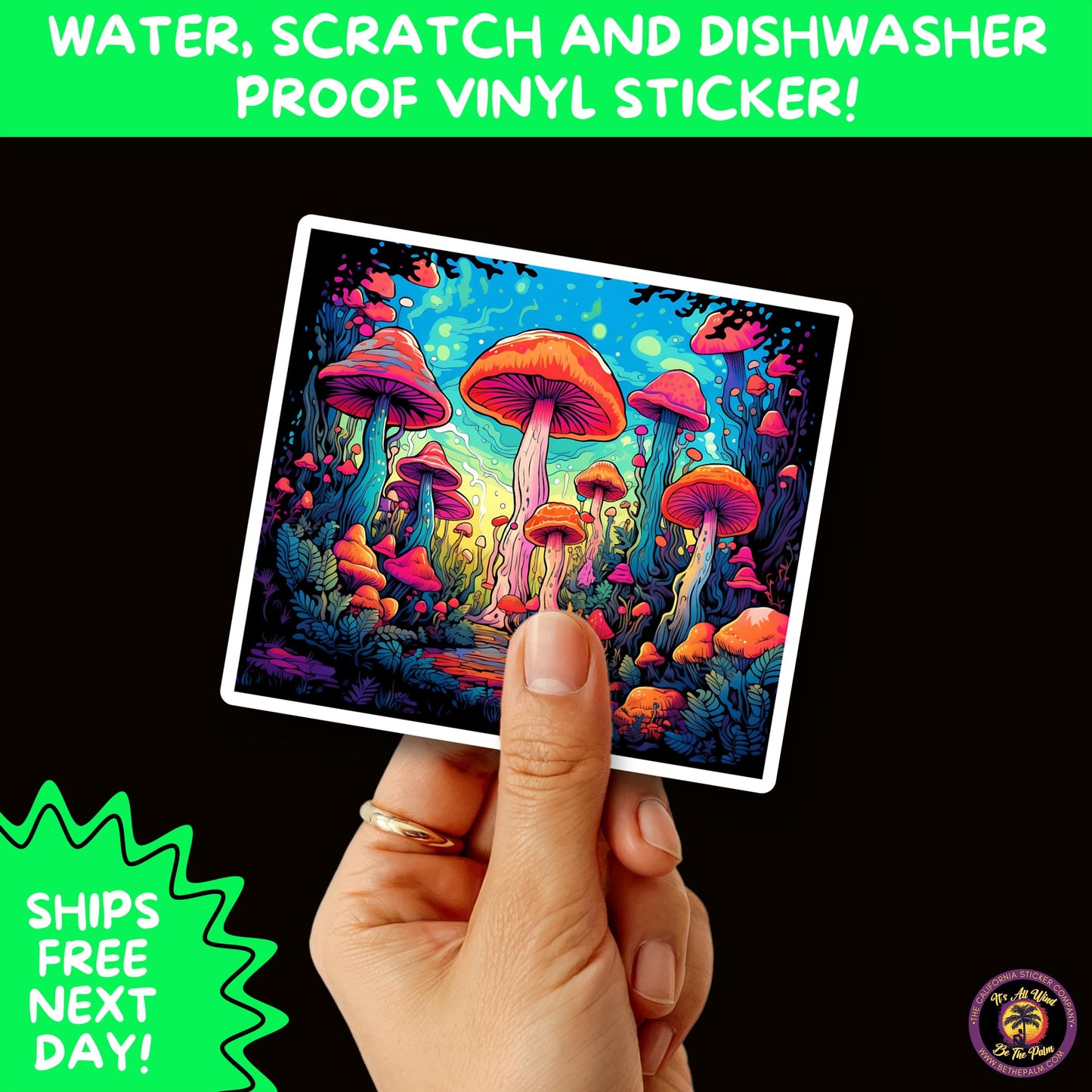 PSYCHEDELIC ART STICKERS | Trippy Groovy Vinyl Decals for Journals, Water Bottles, Laptops, Hippie Aesthetic Stickers for Vibe Lovers