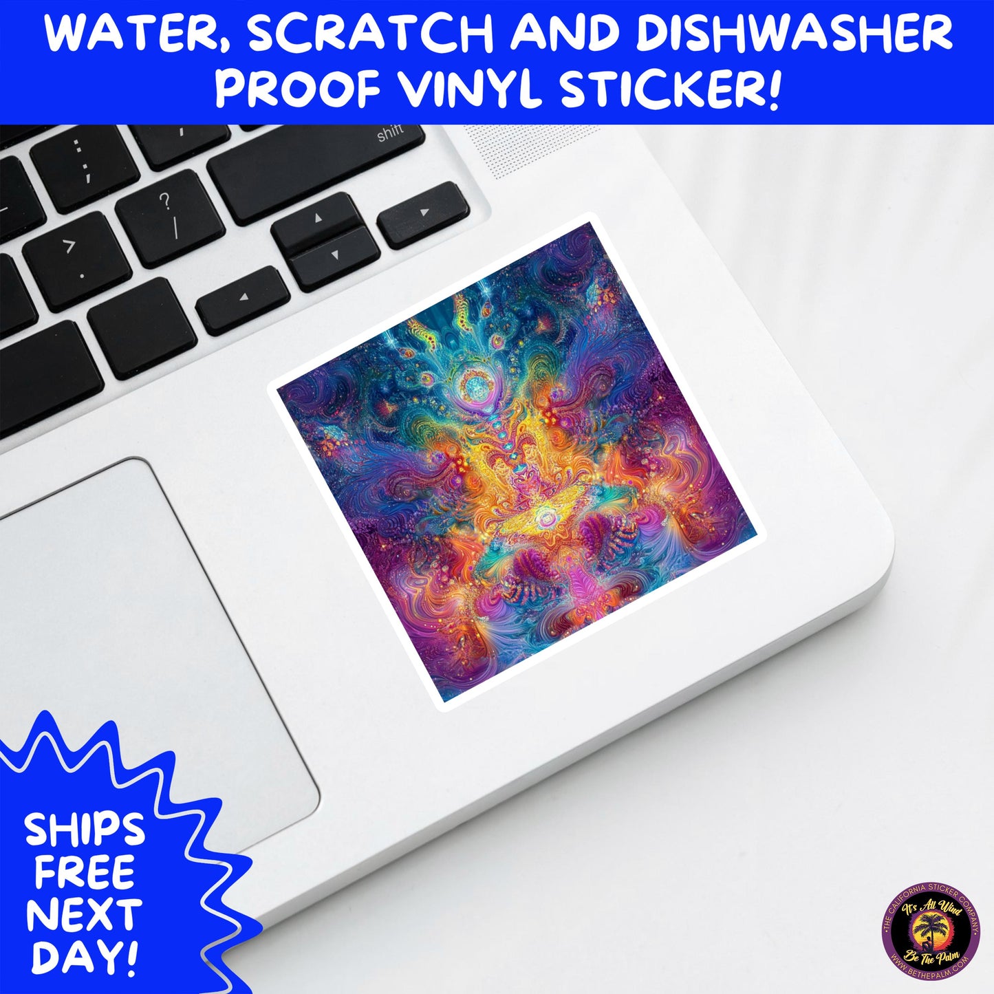 PSYCHEDELIC ART STICKERS | Trippy Groovy Vinyl Decals for Journals, Water Bottles, Laptops, Hippie Aesthetic Stickers for Vibe Lovers