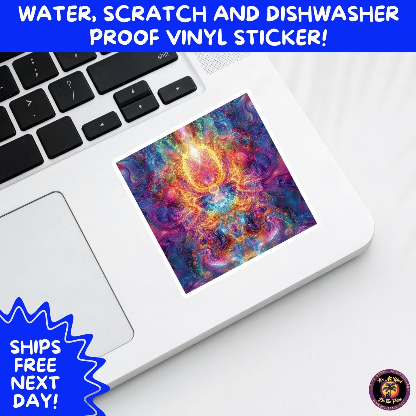 PSYCHEDELIC ART STICKERS | Trippy Groovy Vinyl Decals for Journals, Water Bottles, Laptops, Hippie Aesthetic Stickers for Vibe Lovers