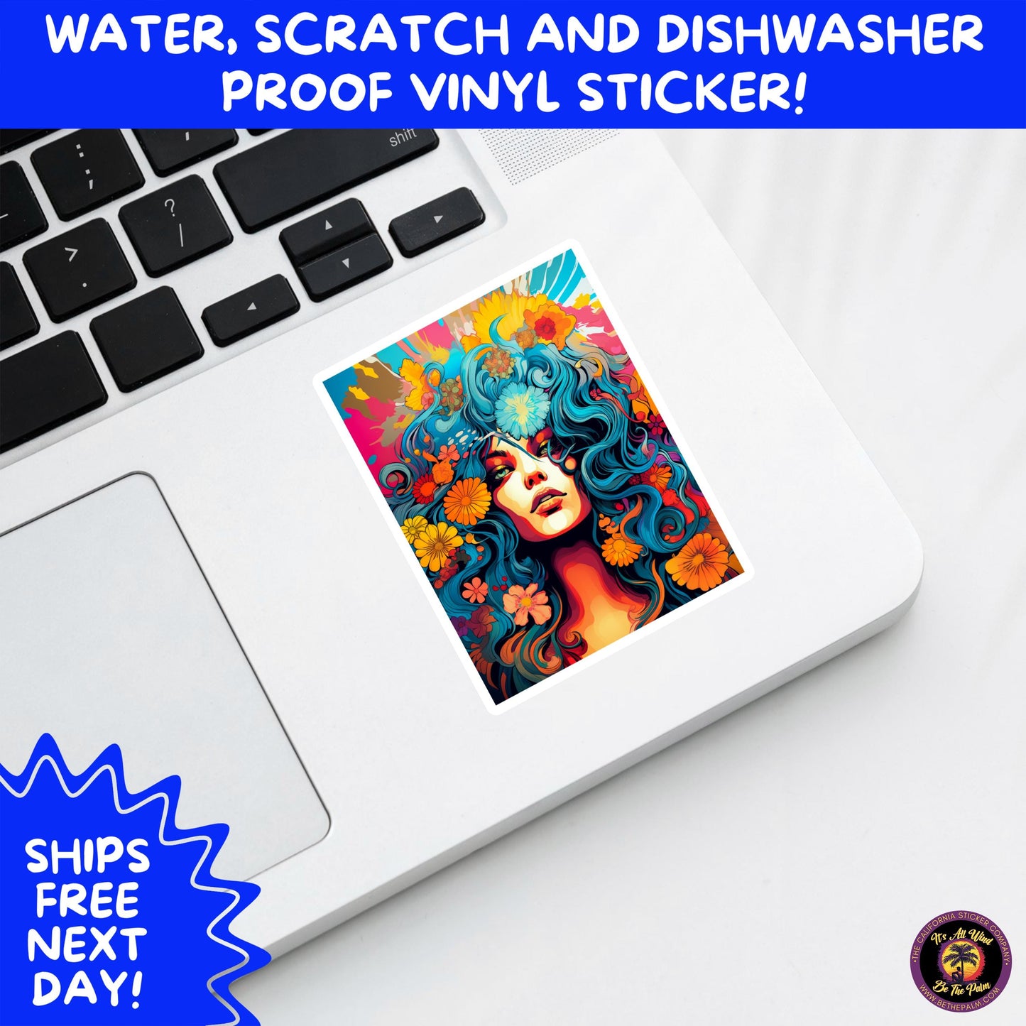 PSYCHEDELIC ART STICKERS | Trippy Groovy Vinyl Decals for Journals, Water Bottles, Laptops, Hippie Aesthetic Stickers for Vibe Lovers