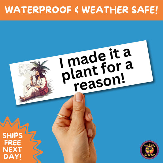 BUMPER STICKER | Funny Vinyl Decals for Cars Trucks Laptops Durable Waterproof Outdoor Sticker Gift for Drivers and Road Trips