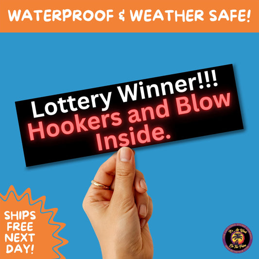 BUMPER STICKER | Funny Vinyl Decals for Cars Trucks Laptops Durable Waterproof Outdoor Sticker Gift for Drivers and Road Trips