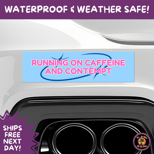 BUMPER STICKER | Funny Vinyl Decals for Cars Trucks Laptops Durable Waterproof Outdoor Sticker Gift for Drivers and Road Trips