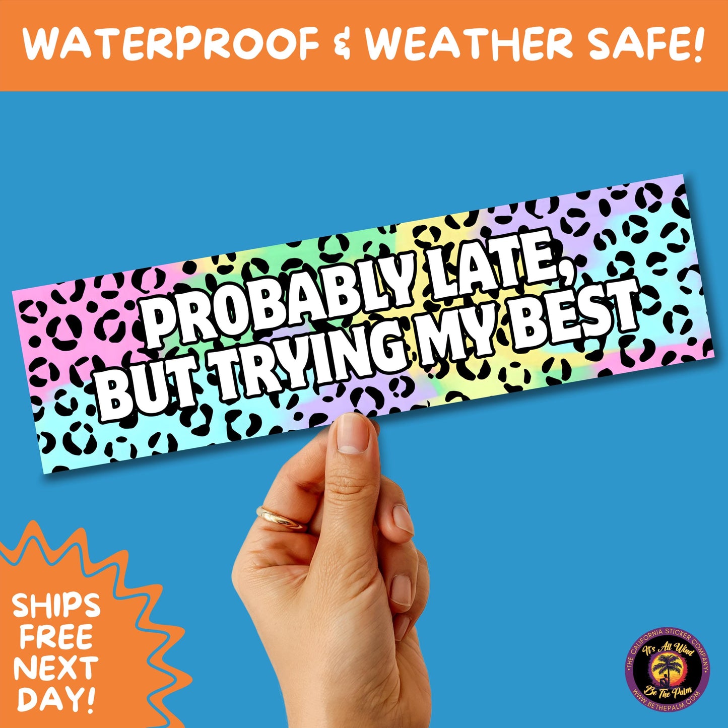 BUMPER STICKER | Funny Vinyl Decals for Cars Trucks Laptops Durable Waterproof Outdoor Sticker Gift for Drivers and Road Trips