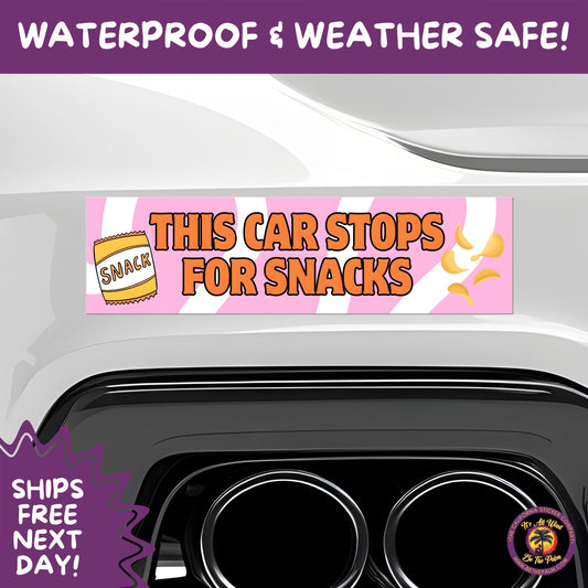 BUMPER STICKER | Funny Vinyl Decals for Cars Trucks Laptops Durable Waterproof Outdoor Sticker Gift for Drivers and Road Trips