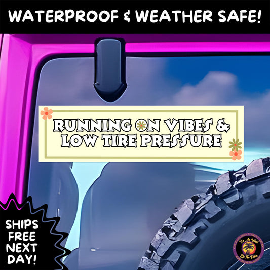 BUMPER STICKER | Funny Vinyl Decals for Cars Trucks Laptops Durable Waterproof Outdoor Sticker Gift for Drivers and Road Trips