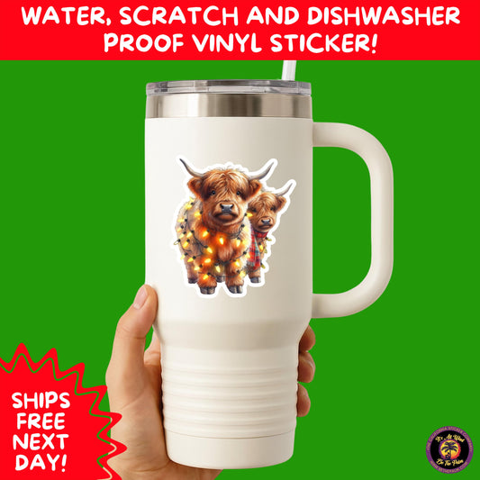 CHRISTMAS STICKER PACK | Festive Holiday Decor Vinyl Stickers Perfect for Journals Gifts Planners Stocking Stuffers Winter Aesthetic Fun