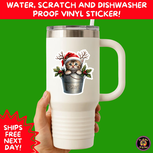 CHRISTMAS STICKER PACK | Festive Holiday Decor Vinyl Stickers Perfect for Journals Gifts Planners Stocking Stuffers Winter Aesthetic Fun