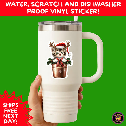 CHRISTMAS STICKER PACK | Festive Holiday Decor Vinyl Stickers Perfect for Journals Gifts Planners Stocking Stuffers Winter Aesthetic Fun