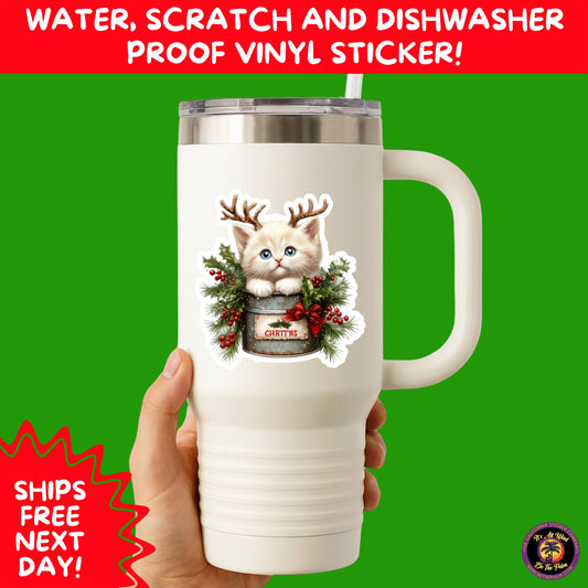 CHRISTMAS STICKER PACK | Festive Holiday Decor Vinyl Stickers Perfect for Journals Gifts Planners Stocking Stuffers Winter Aesthetic Fun