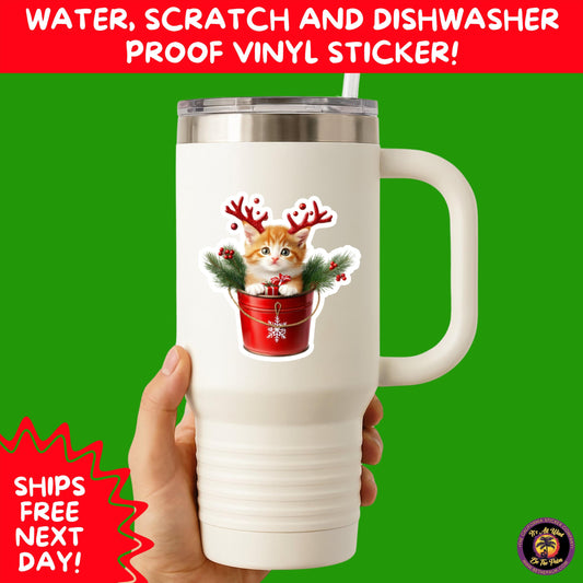 CHRISTMAS STICKER PACK | Festive Holiday Decor Vinyl Stickers Perfect for Journals Gifts Planners Stocking Stuffers Winter Aesthetic Fun